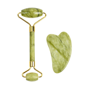 رول مساج الوجه المزدوجة بحجر الشيم الكريم من ريال بيوتي قطعتين