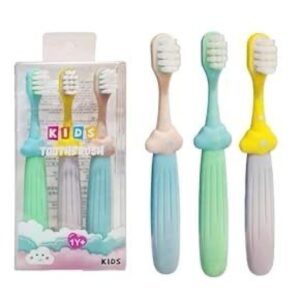 فرشاة أسنان اللطيفة، عبوة من 3 قطع، ناعمة من سن 3 إلى 6 سنوات،