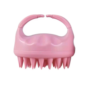 فرشاة تدليك فروة الرأس سيلكون من ساشا- زهري