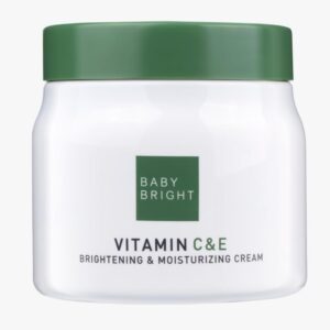 كريم تفتيح وترطيب فيتامين C و E من بيبي برايت 500 جم