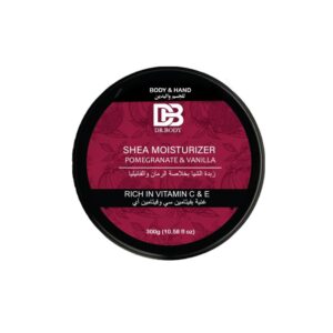 مرطب شيا بالرمان والفانيلا للجسم واليدين من دكتور بدي- 300جم
