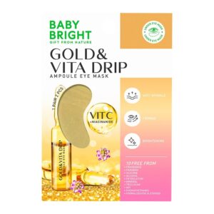 قناع العين بأمبولات الذهب والحيوية من بيبي برايت – 2.5جم